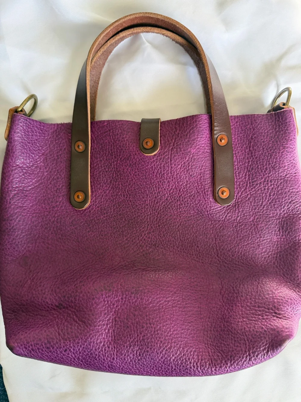 Go Forth Goods mini Avery in grape bison - Picture 2 of 10